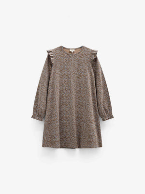 Jersey jurk met print Tween - Blue/Brown | 101554 Heidi