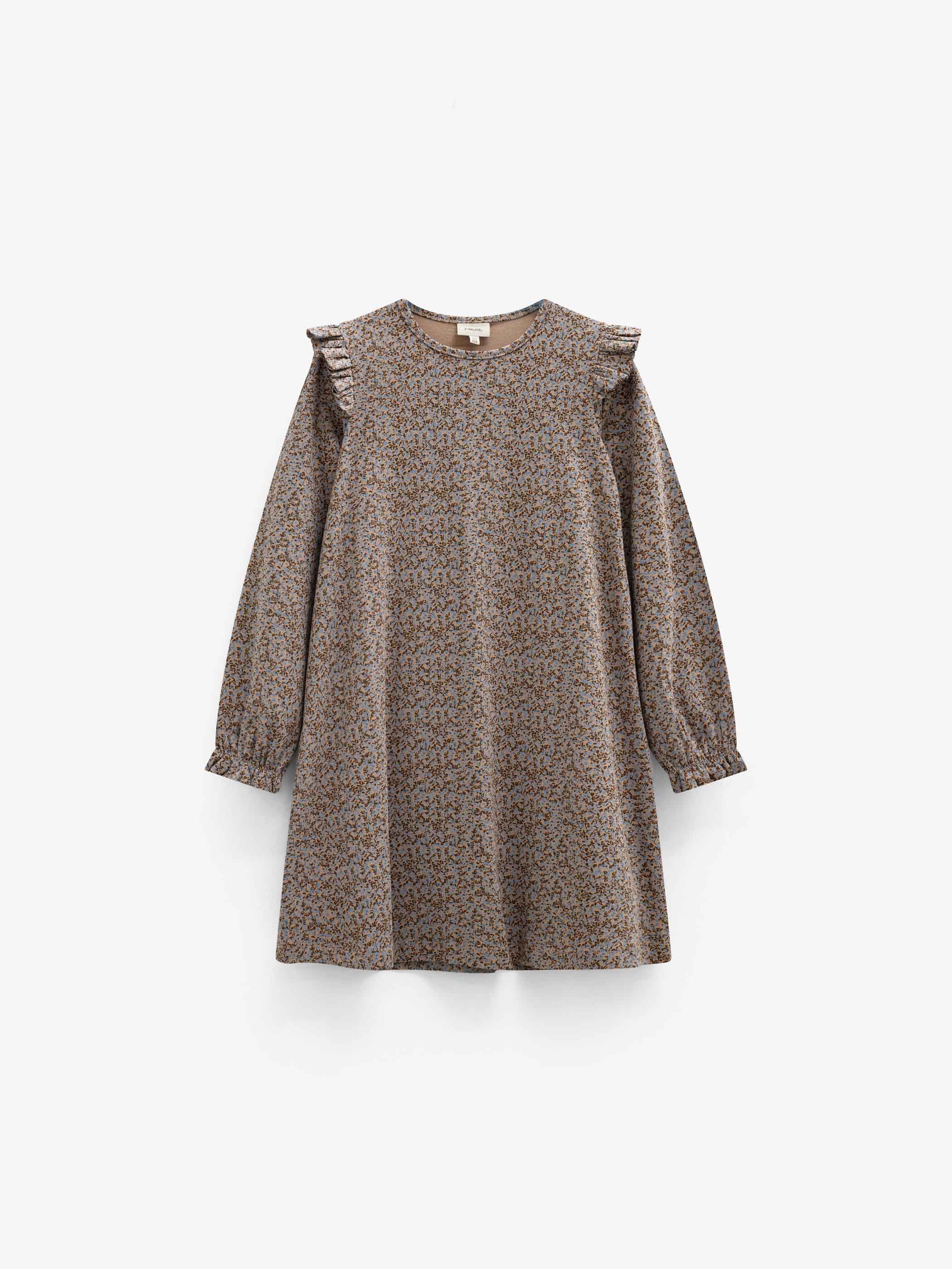 Jersey jurk met print Tween - Blue/Brown | 101554 Heidi