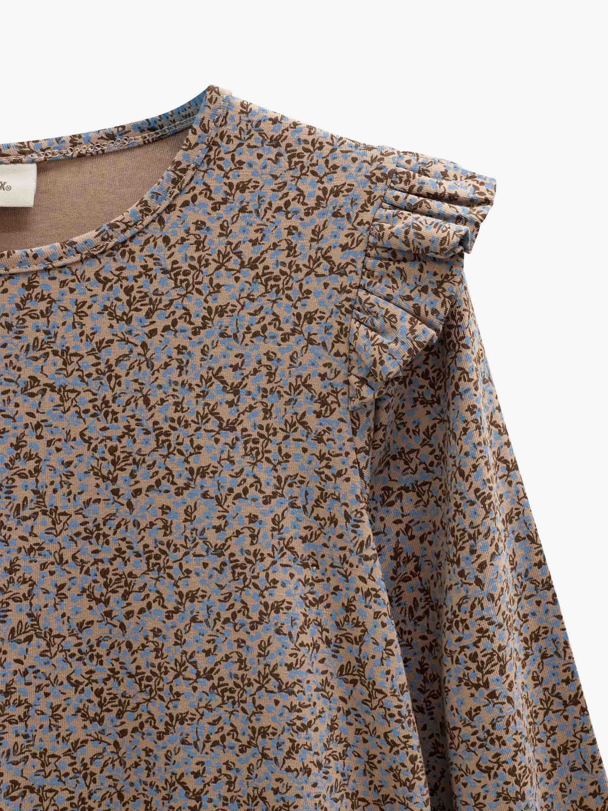 Jersey jurk met print Tween - Blue/Brown | 101554 Heidi