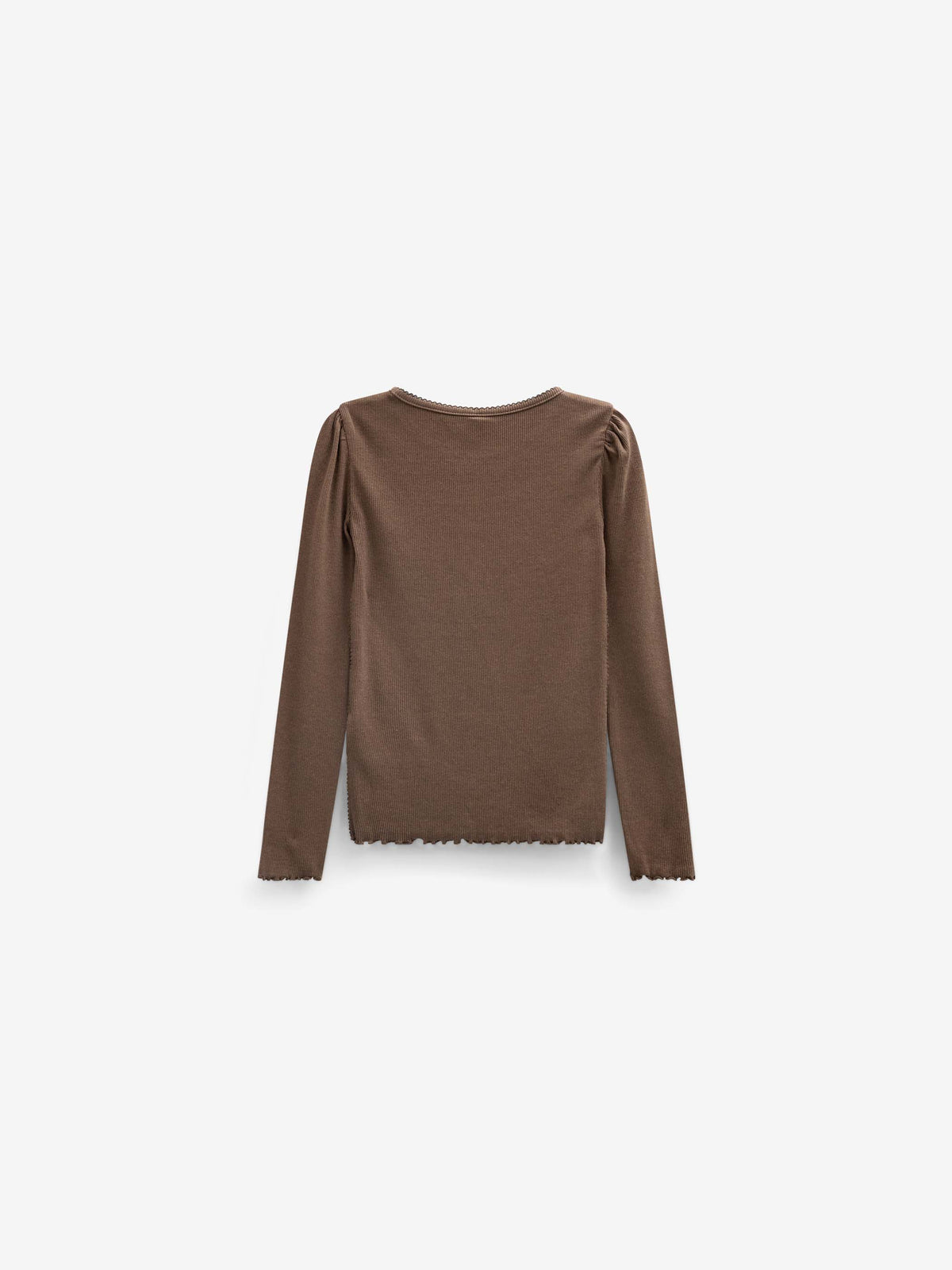 Geribd langarmshirt in modalmix Tween - Brown | 101558 Lottie