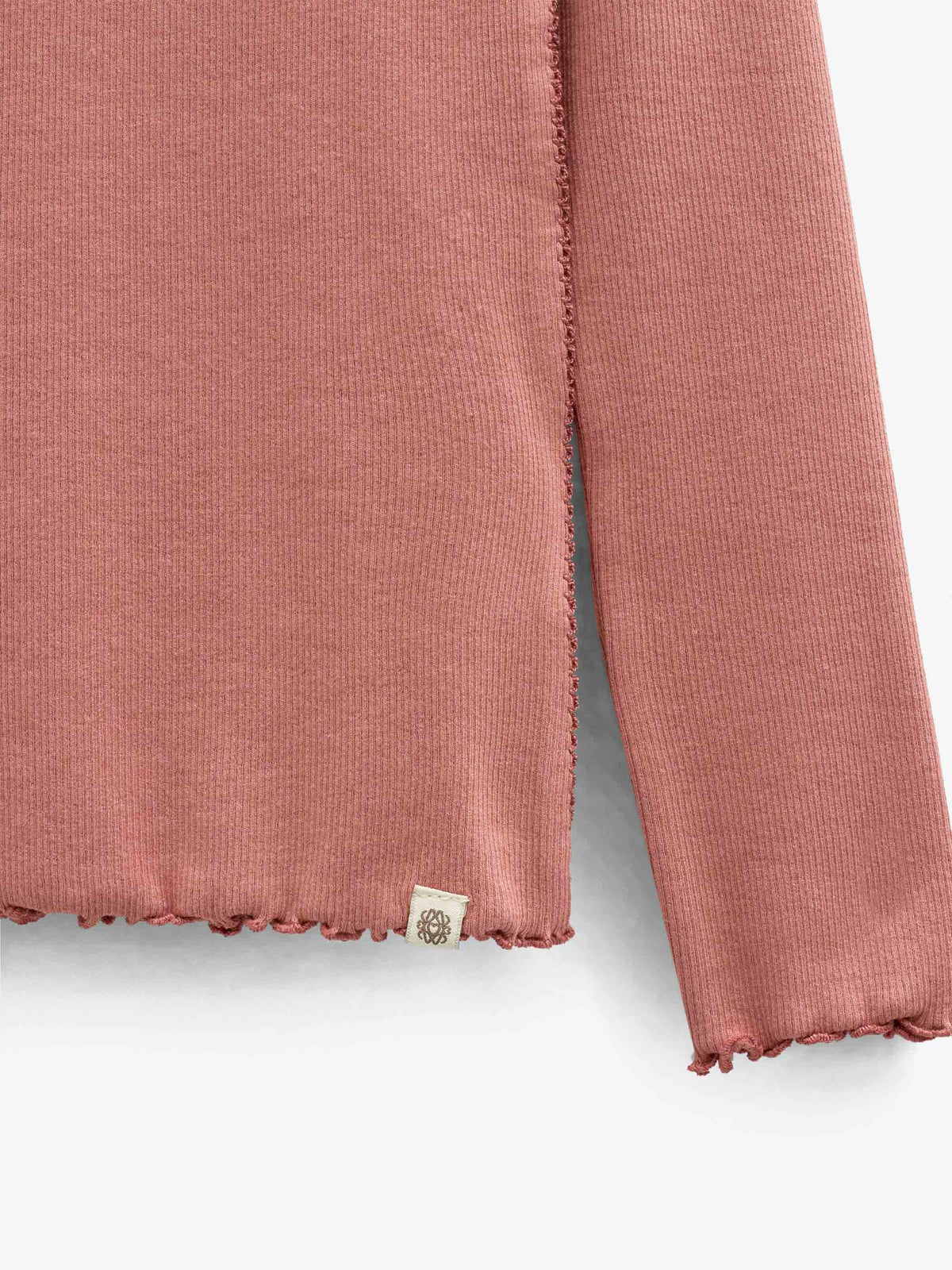 Geribd langarmshirt in modalmix Tween - Dusty Rose | 101560 Lottie