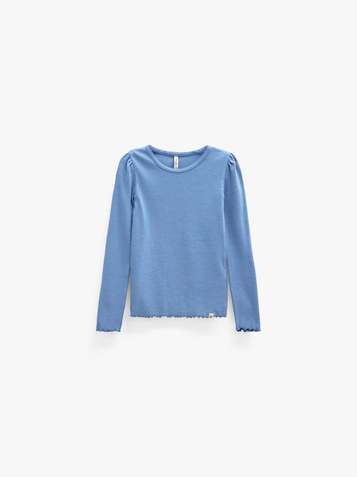 Geribd langarmshirt in modalmix Tween - Dusty Blue | 101564 Lottie
