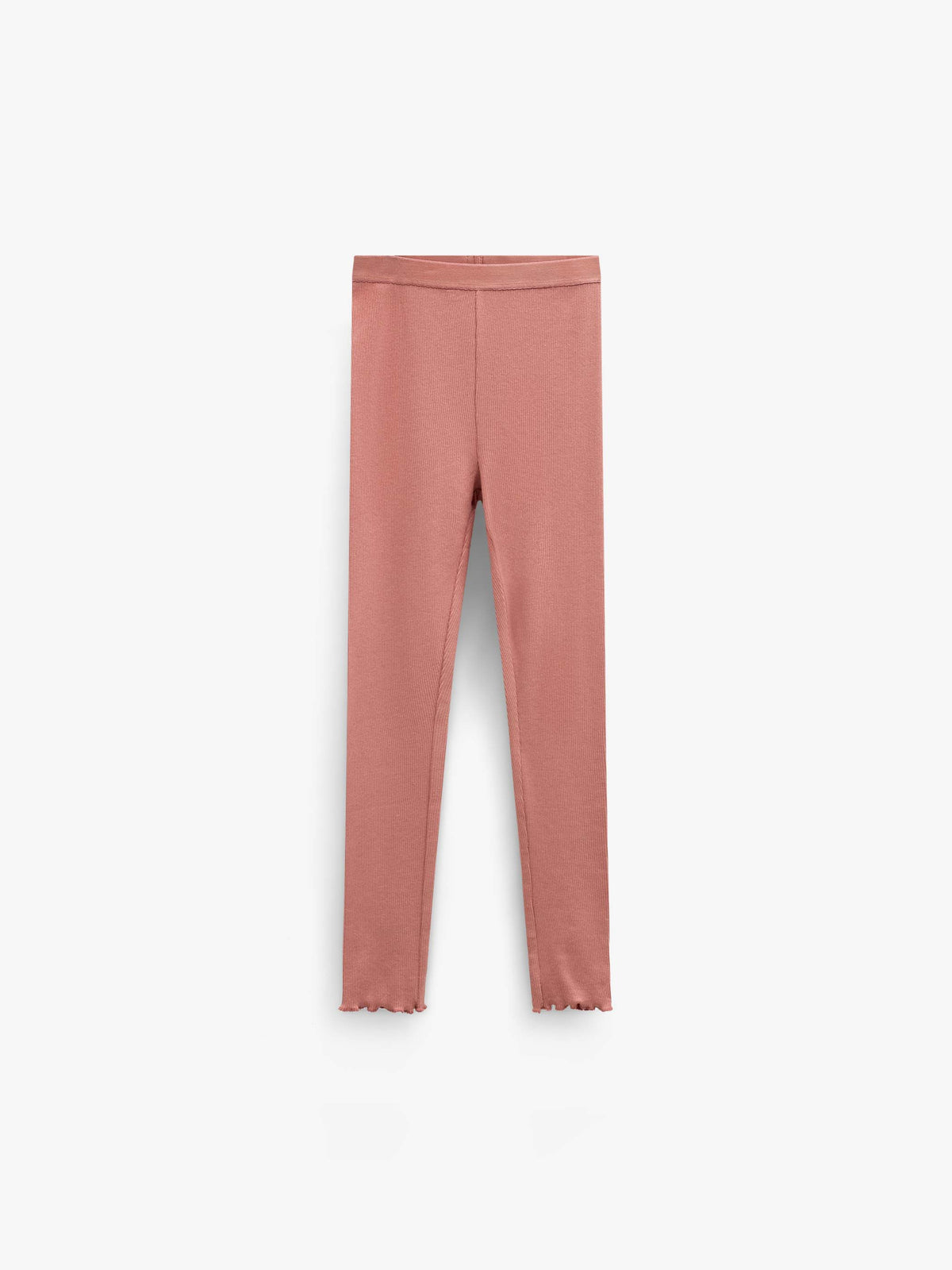 Geribde legging in modalmix Kids - Dusty Rose | 101567 Lottie