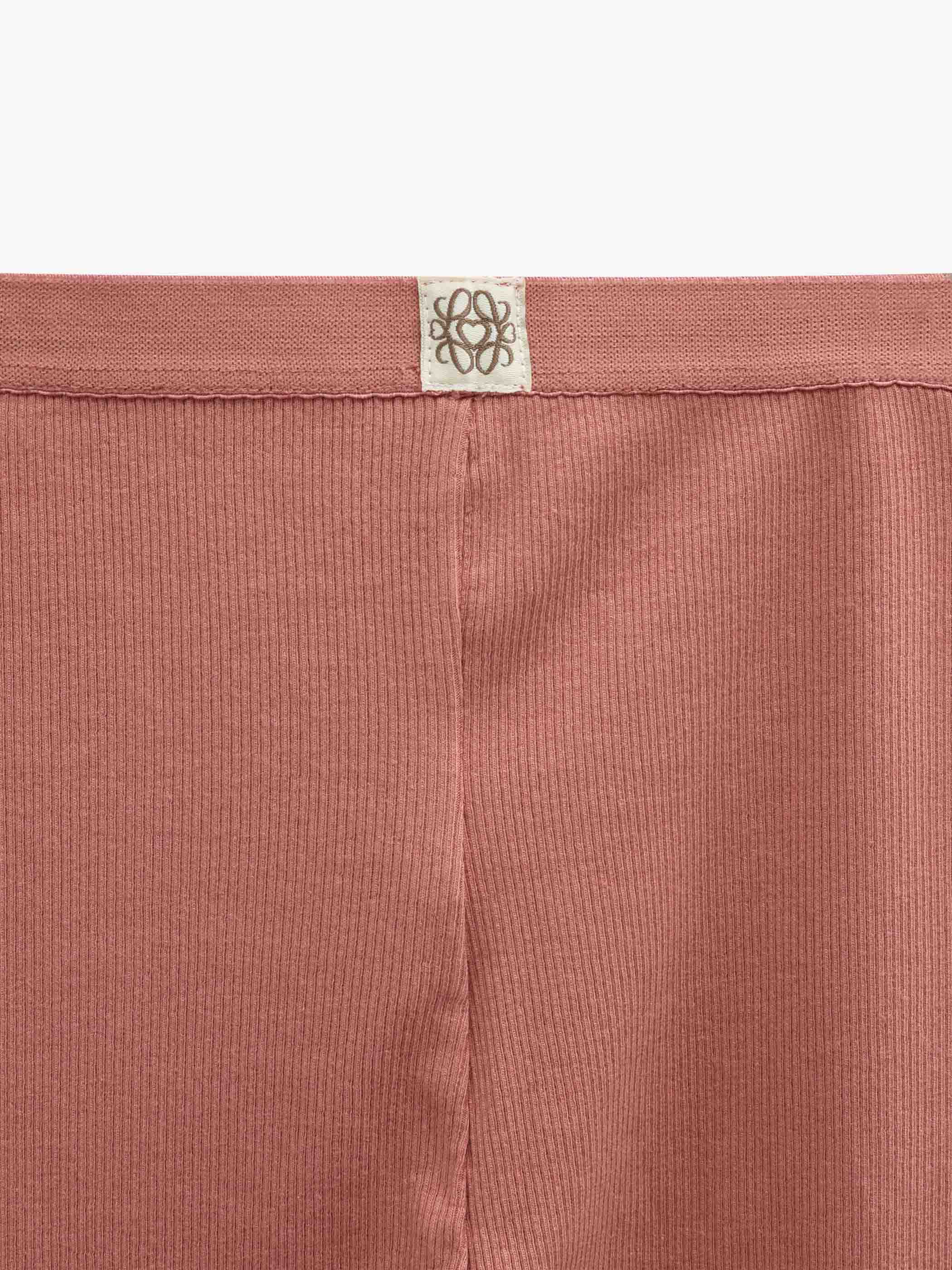Ribbed Modal-Blend Leggings - Tween - Dusty Rose | 101568 Lottie