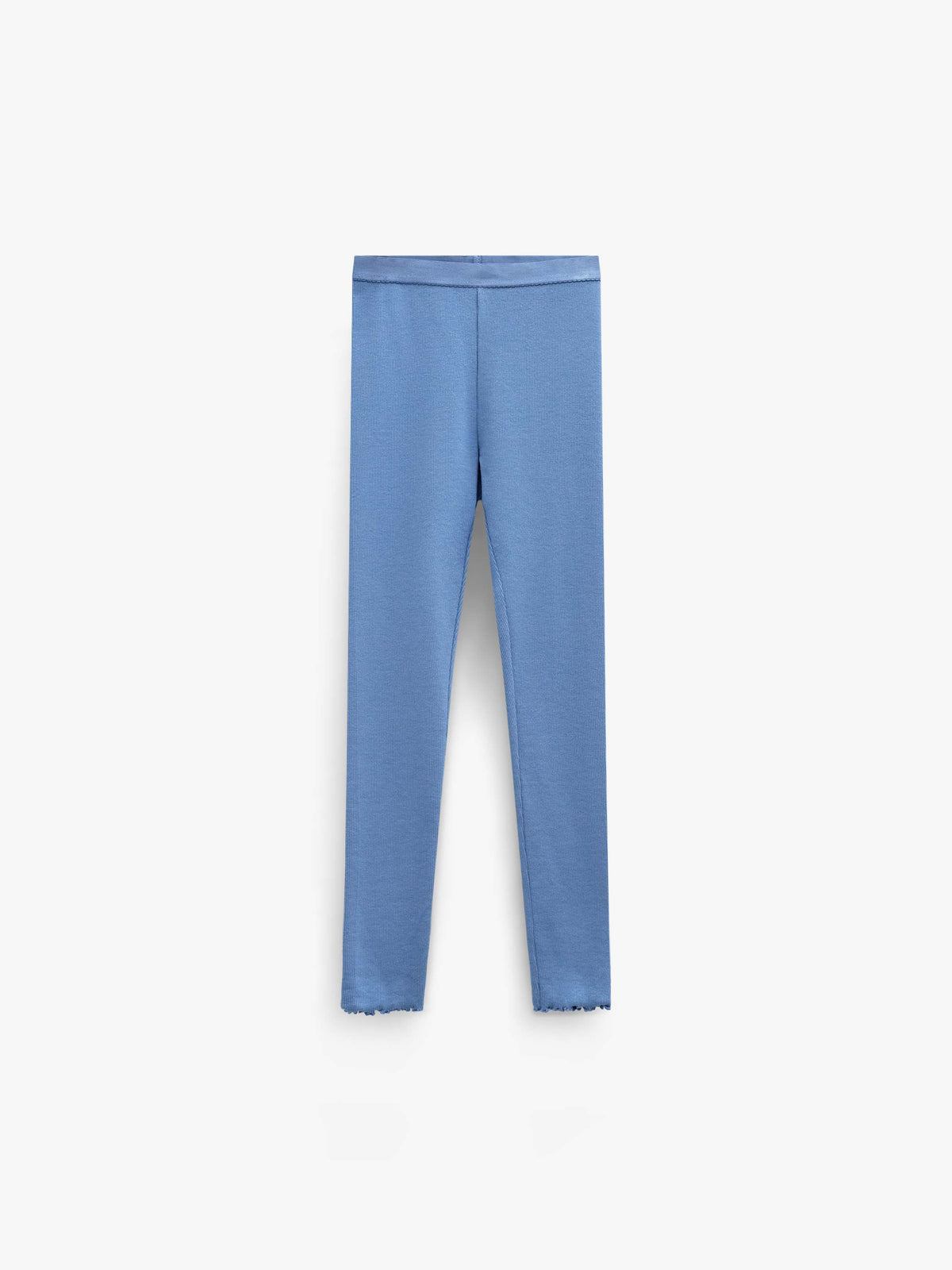 Geribde legging in modalmix Tween - Dusty Blue | 101572 Lottie