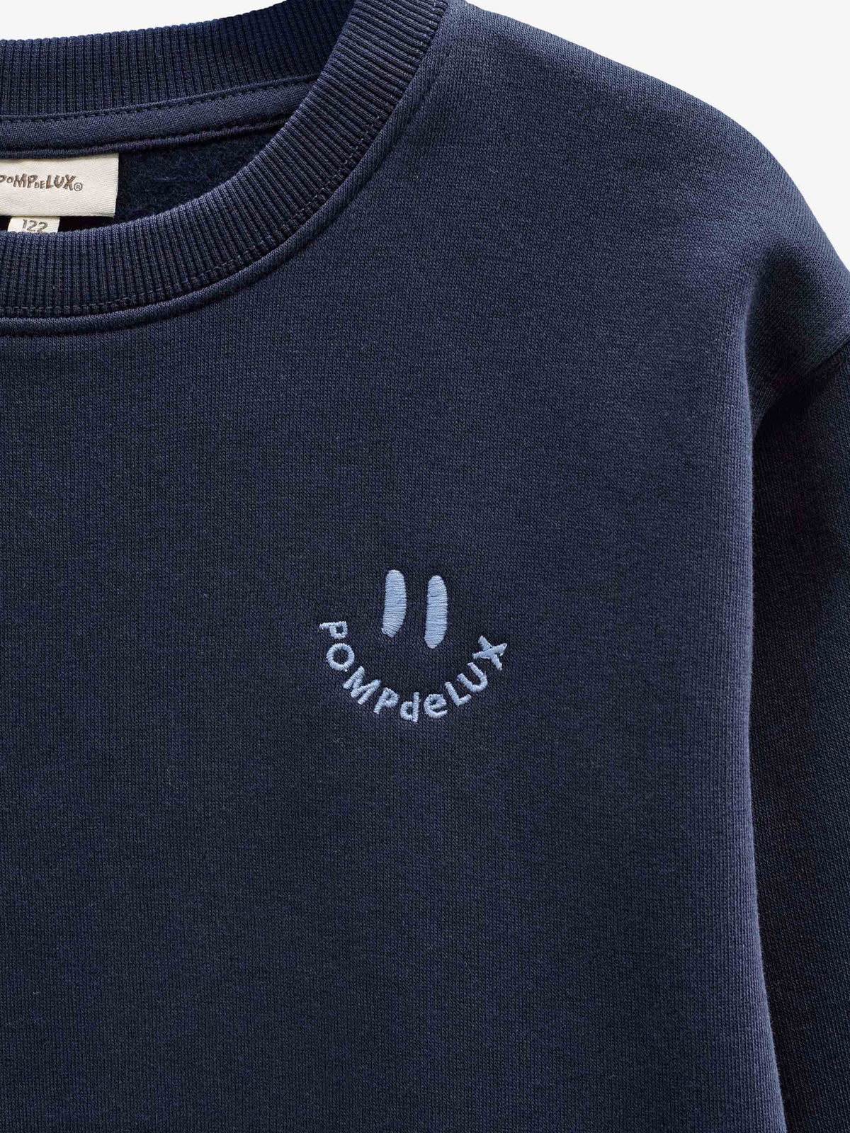 Sweatshirt met ronde hals en smileyborduursel Tween - Navy | 101574 Andrew
