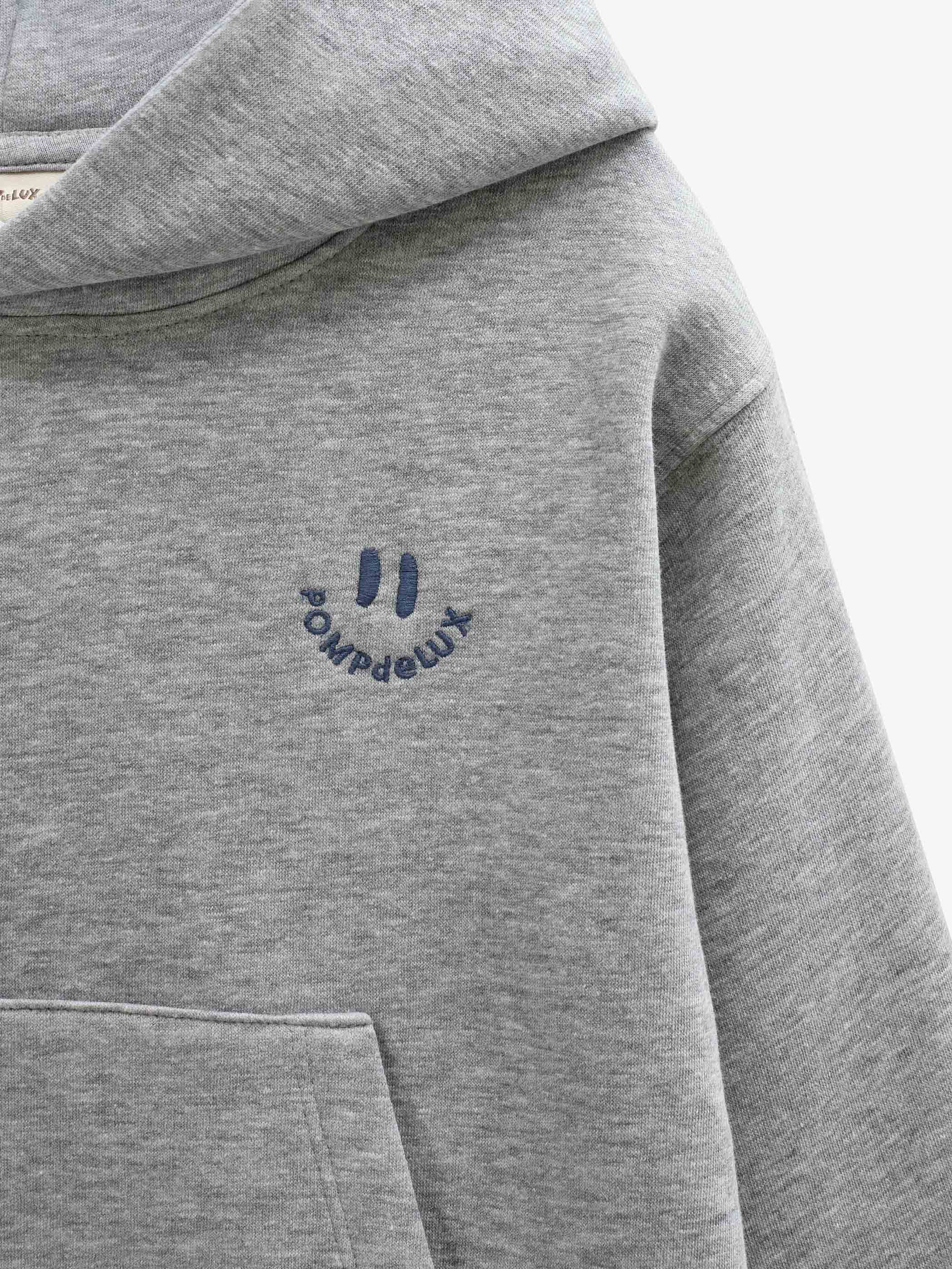Smiley Hoodie - Tween - Grey Melange | 101584 Andrew