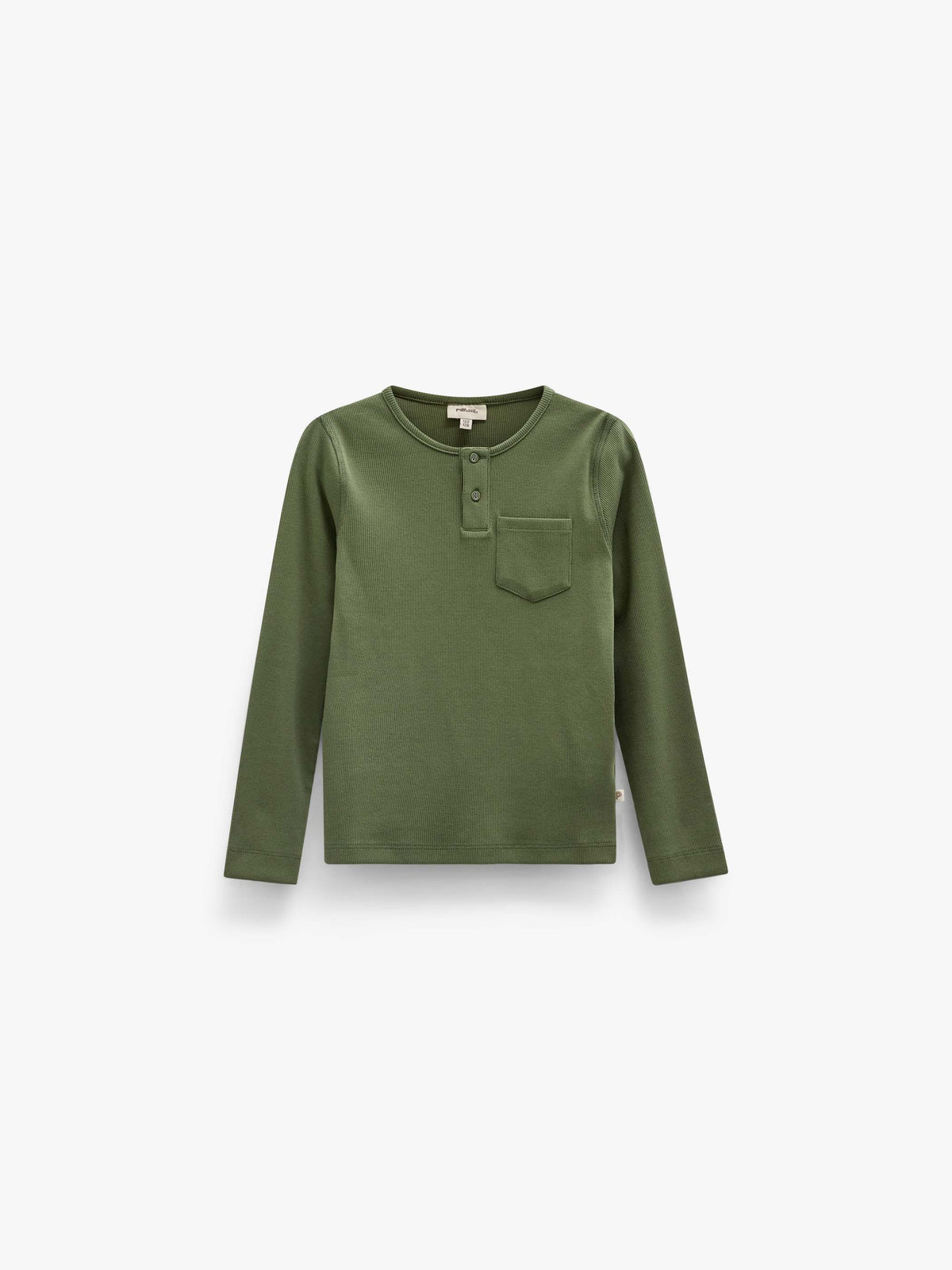 Geribd henley-langarmshirt Tween - Moss Green | 101594 Conrad