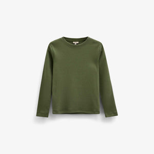 Geribd langarmshirt Kids - Moss Green | 101599 Conrad