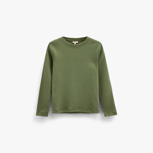 Geribd langarmshirt Kids - Moss Green | 101599 Conrad