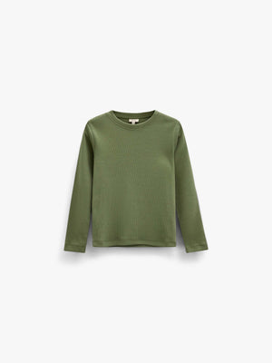 Geribd langarmshirt Kids - Moss Green | 101599 Conrad