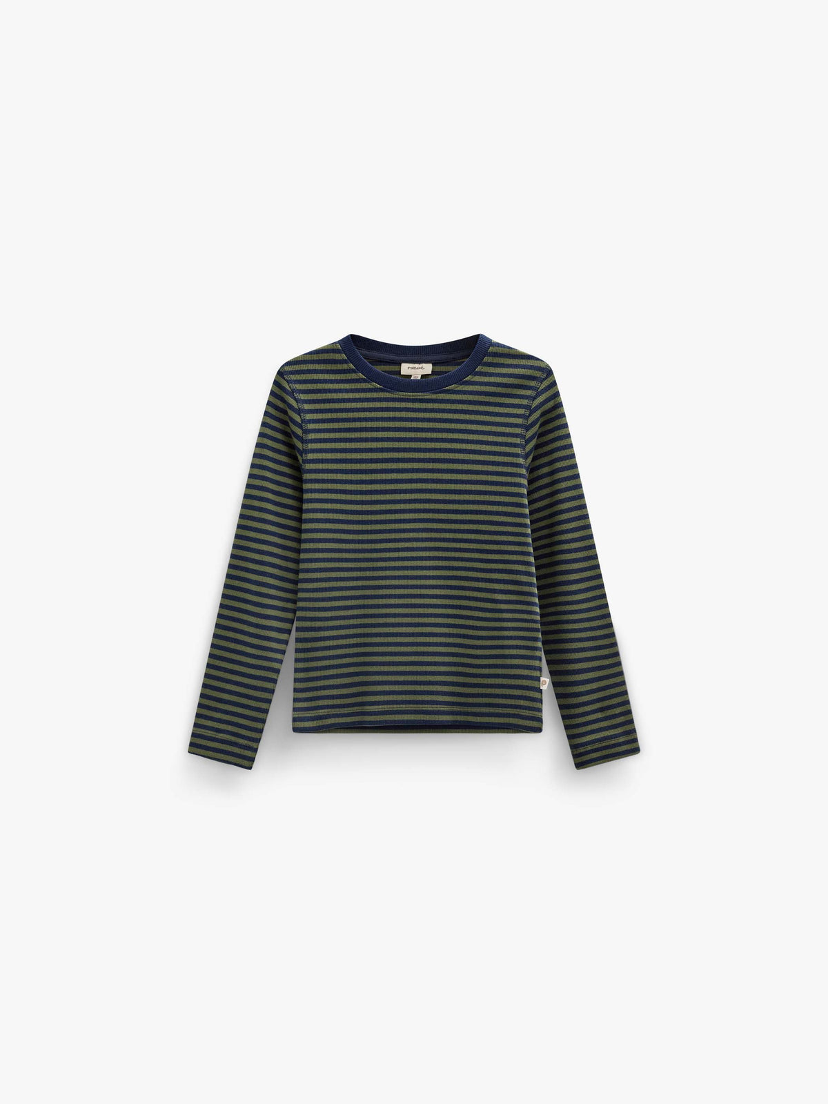 Geribd langarmshirt Tween - Moss Green/Navy Stripe | 101602 Conrad