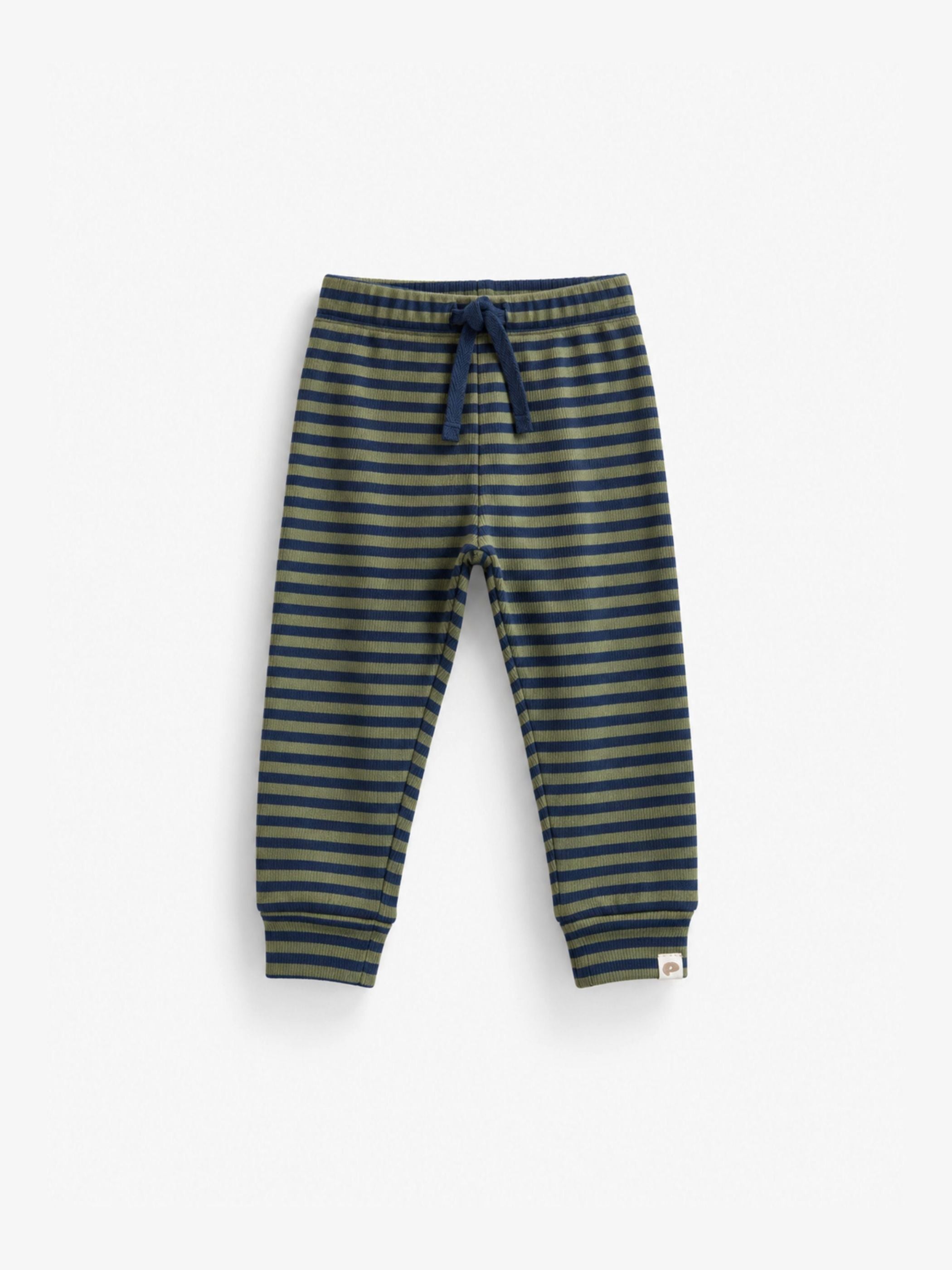 Geribde broek Kids - Moss Green/Navy Stripe | 101605 Conrad