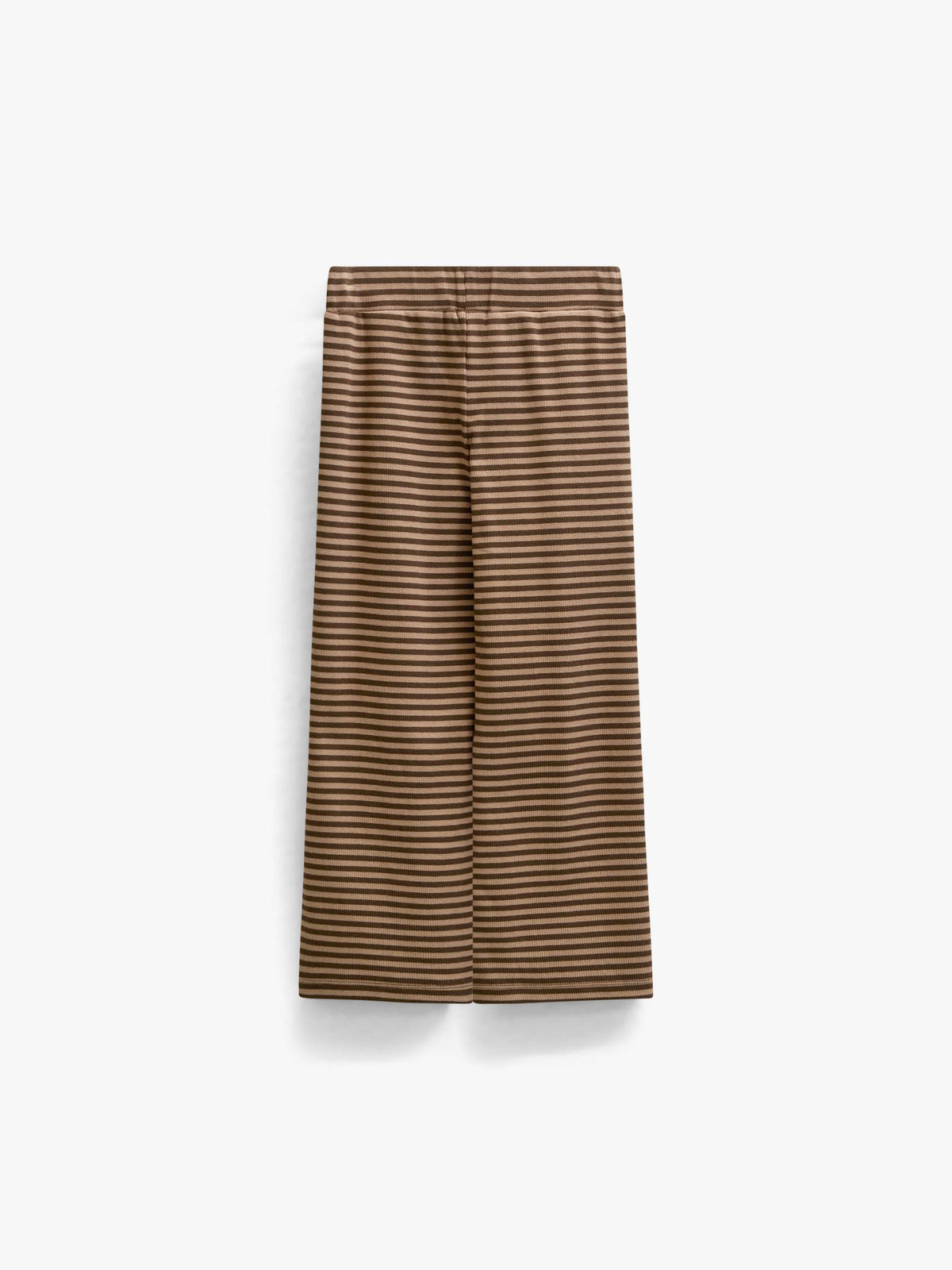 Gestreepte geribde wide-leg broek Tween - Brown/Light Brown | 101606 Gloria