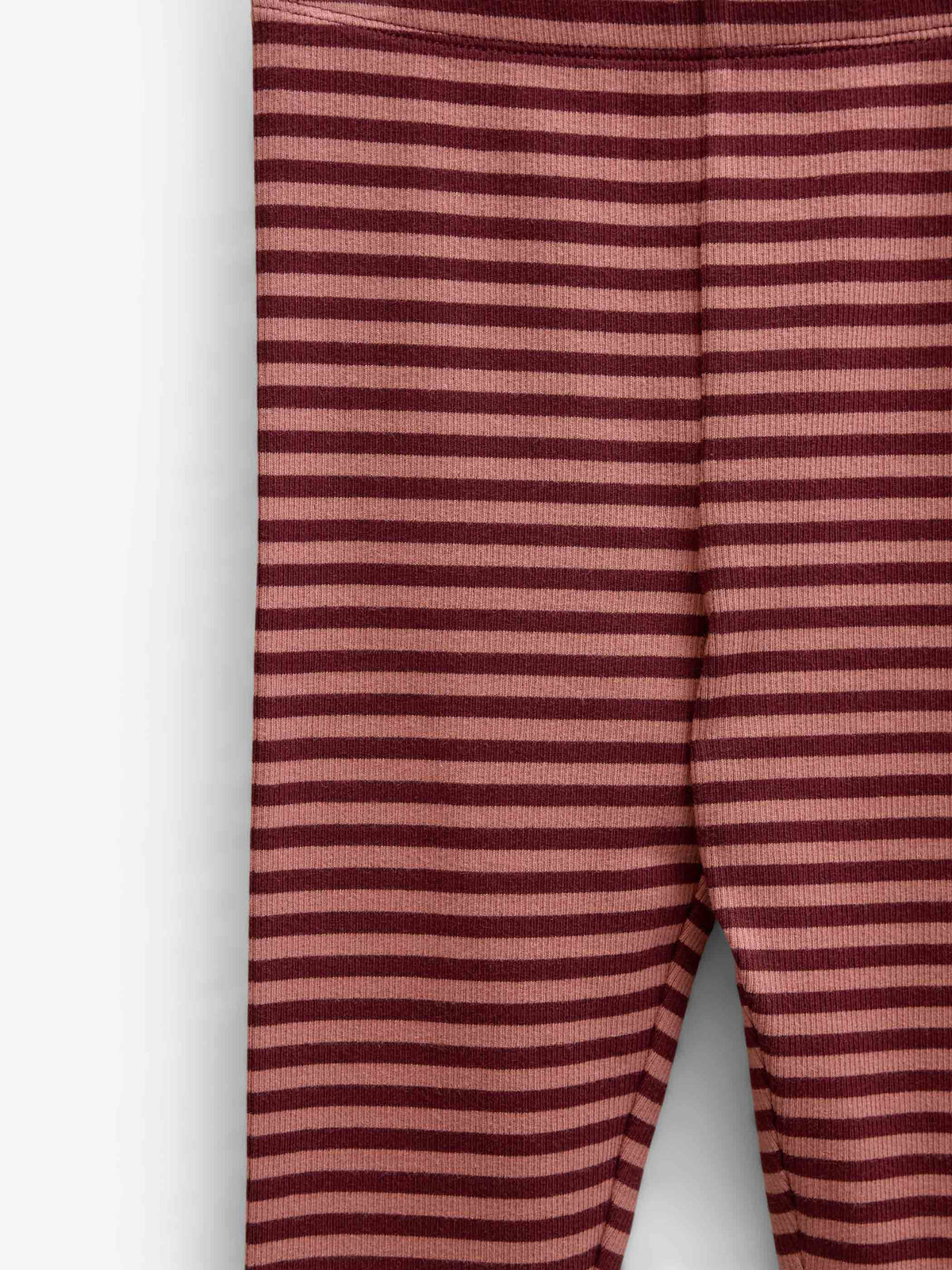 Gestreepte riblegging Kids - Dusty Rose/Bordeaux | 101612 Gloria