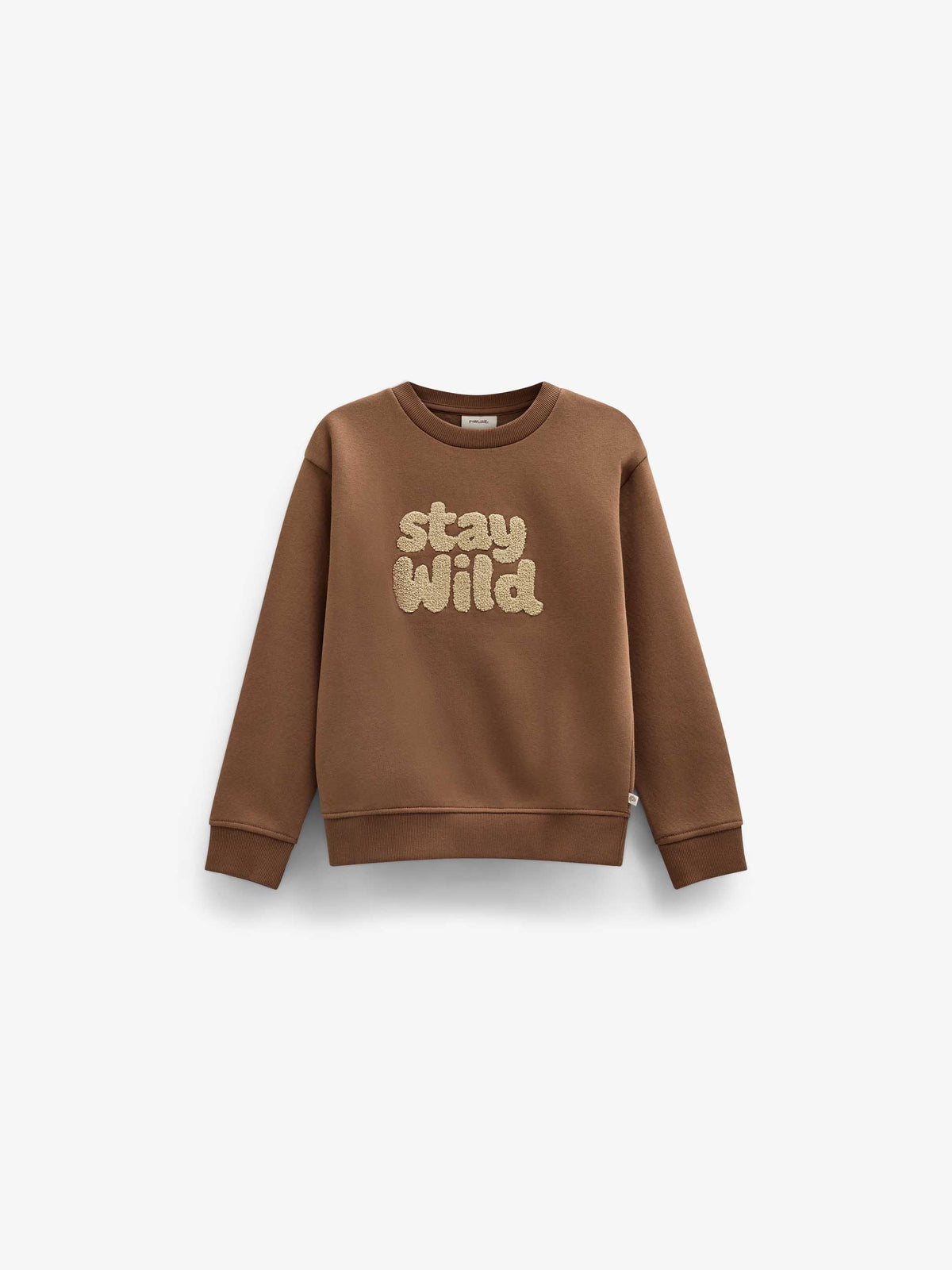 Sweatshirt met ronde hals en badstofborduursel Kids - Toffee | 101620 Joel