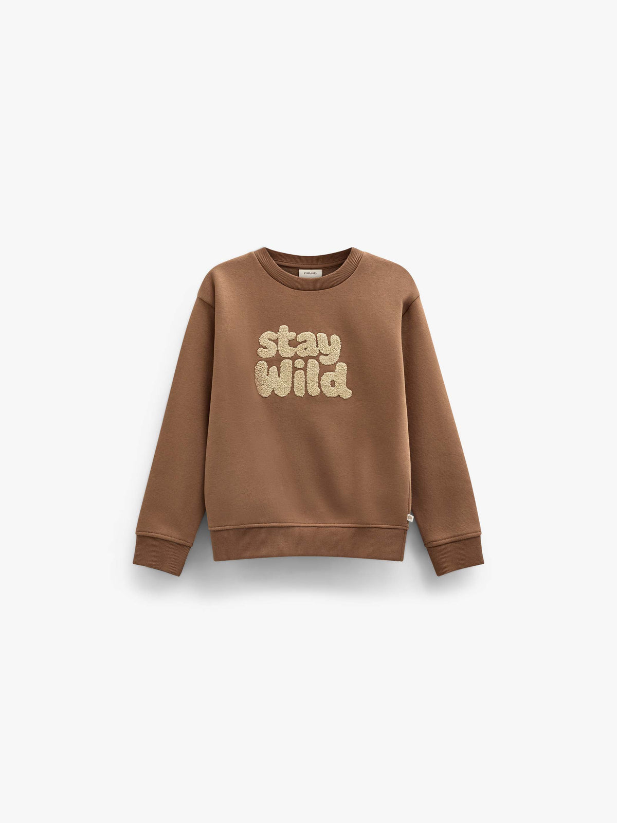 Sweatshirt met ronde hals en badstofborduursel Kids - Toffee | 101620 Joel