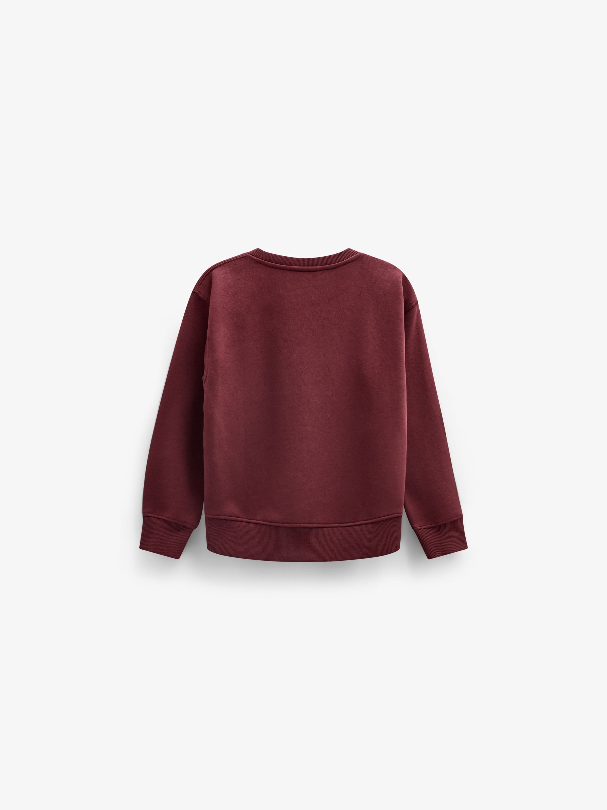 Sweatshirt met ribdetails Kids - Bordeaux | 101624 Zoe
