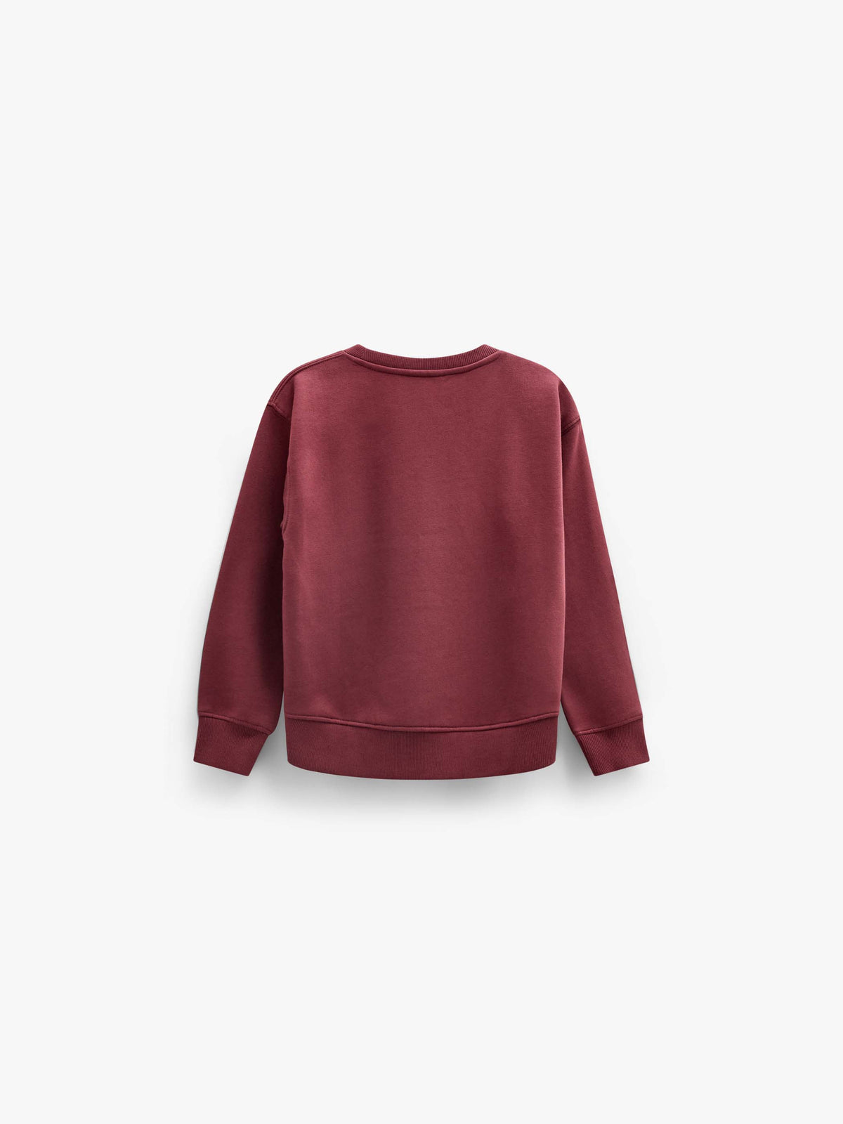 Sweatshirt met ribdetails Tween - Bordeaux | 101625 Zoe