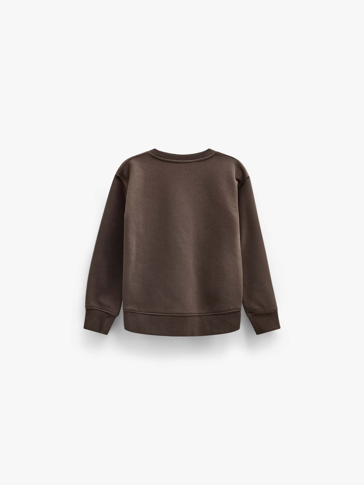 Sweatshirt met ribdetails Tween - Dark Brown | 101627 Zoe
