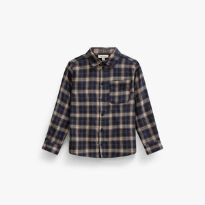 Geruit flanellen overhemd Tween - Navy/Beige | 101650 Edwin