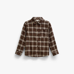 Geruit flanellen overhemd Tween - Brown/Navy | 101652 Edwin