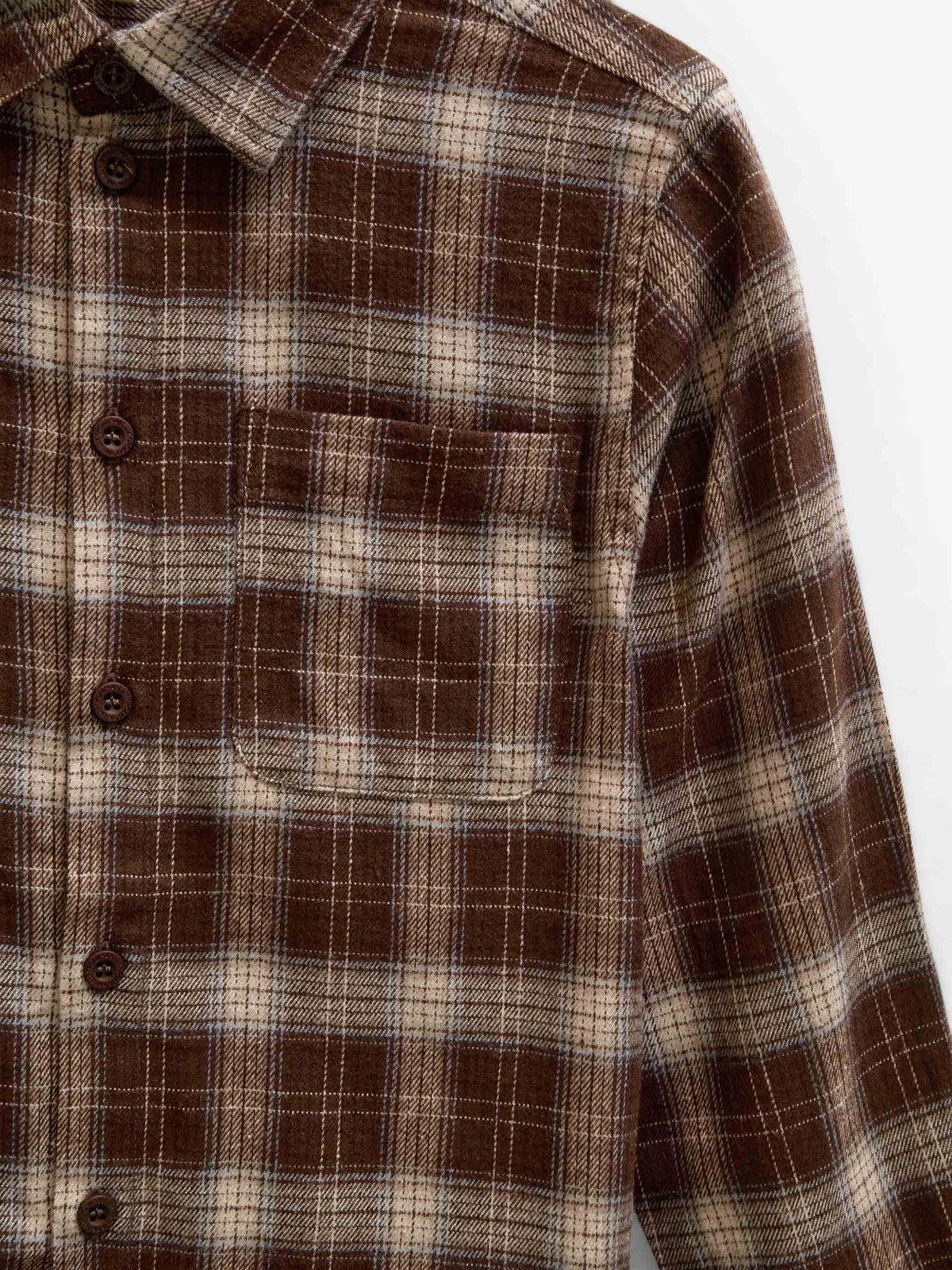 Geruit flanellen overhemd Tween - Brown/Navy | 101652 Edwin