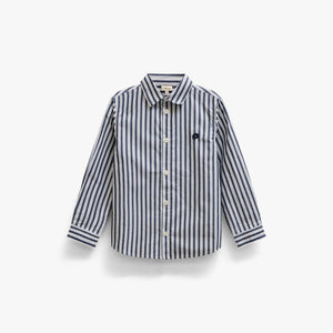 Gestreept katoenen overhemd Tween - Navy Stripe | 101654 Milo