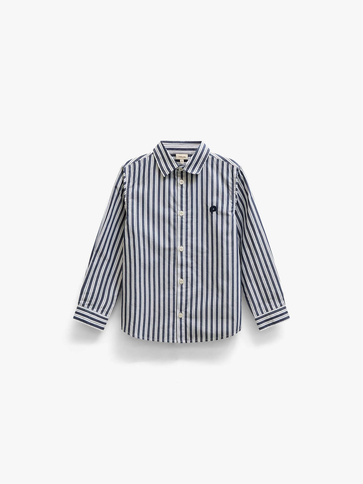 Gestreept katoenen overhemd Tween - Navy Stripe | 101654 Milo