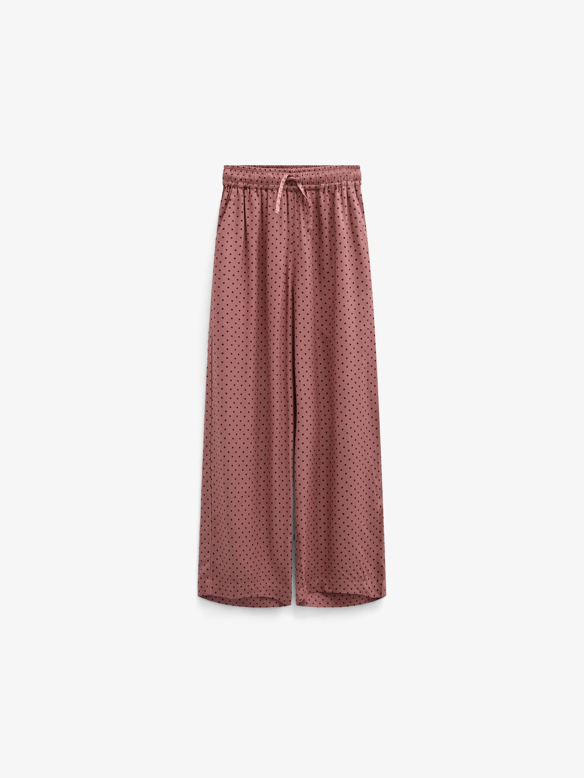 Wide-leg broek in viscose met stippen Tween - Dusty Rose/Bordeaux | 101659 Feline
