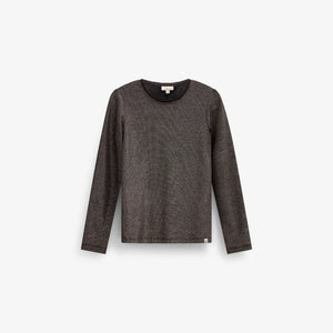 Langarmshirt met lurex Kids - Dark Brown | 101663 Helen