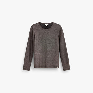 Langarmshirt met lurex Kids - Dark Brown | 101663 Helen
