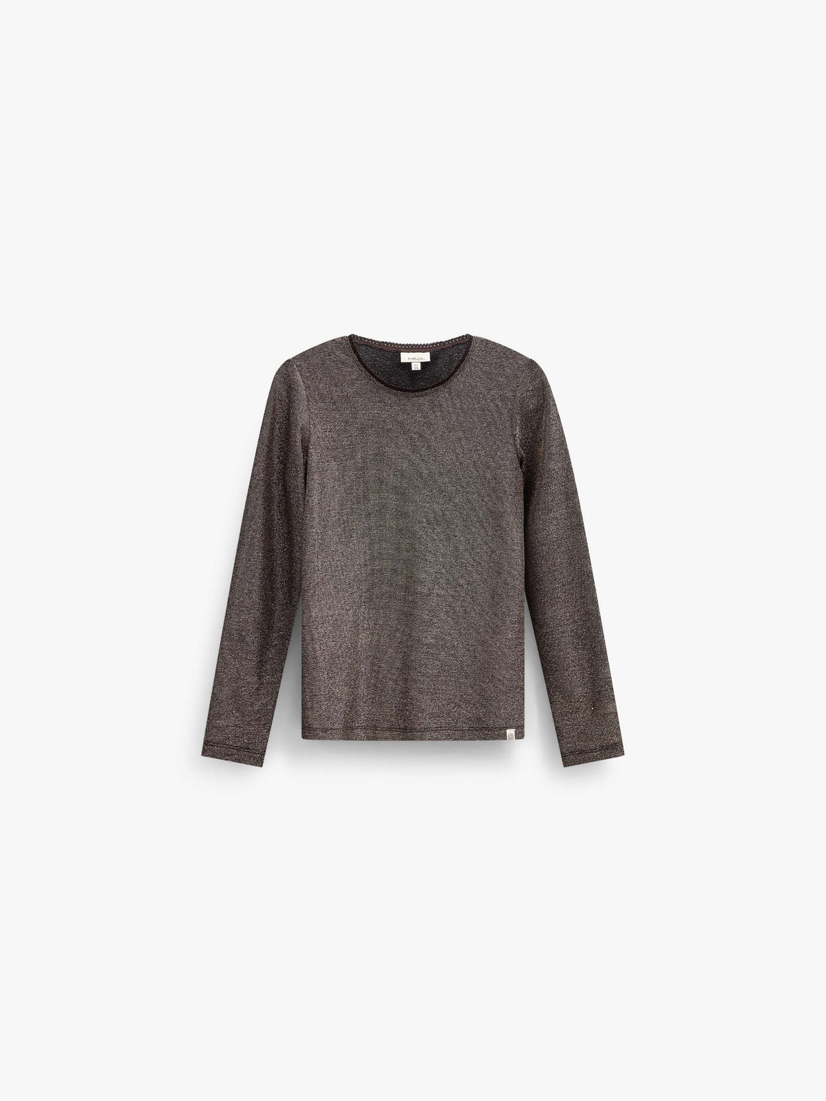 Langarmshirt met lurex Kids - Dark Brown | 101663 Helen