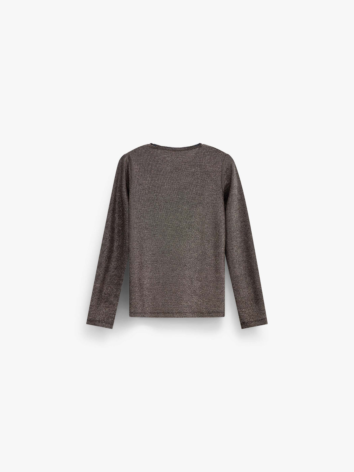 Langarmshirt met lurex Kids - Dark Brown | 101663 Helen