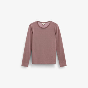 Langarmshirt met lurex Kids - Dusty Rose | 101665 Helen