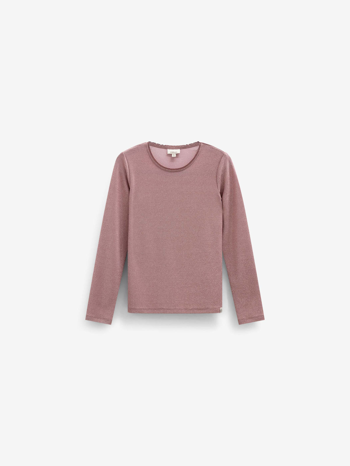 Langarmshirt met lurex Kids - Dusty Rose | 101665 Helen