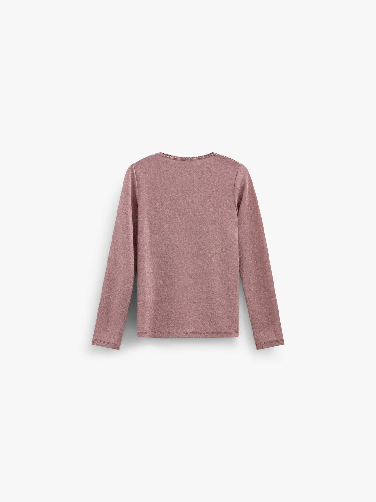 Langarmshirt met lurex Tween - Dusty Rose | 101666 Helen
