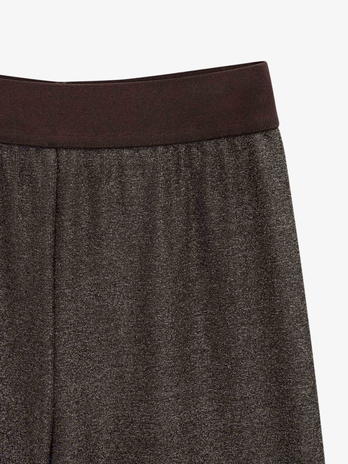 Broek met lurex Tween - Dark Brown | 101668 Helen