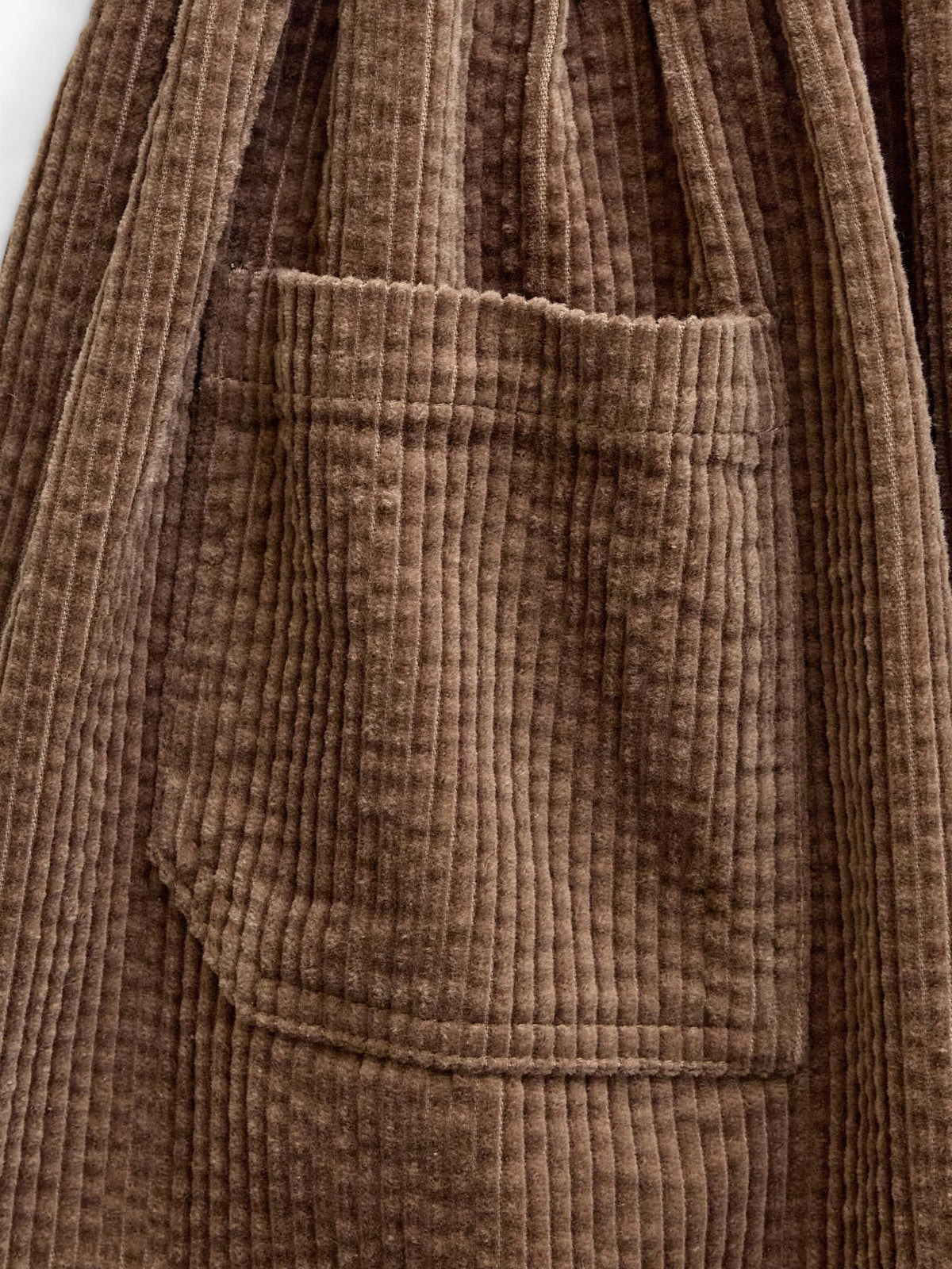 Corduroy rok met opgestikte zakken Tween - Brown | 101680 Greta