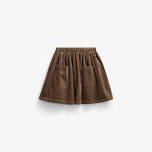 Corduroy rok met opgestikte zakken Tween - Brown | 101680 Greta