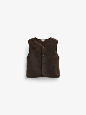 Teddy Vest - Kids - Dark Brown | 101685 Della
