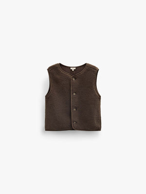Teddy gilet Tween - Dark Brown | 101686 Della
