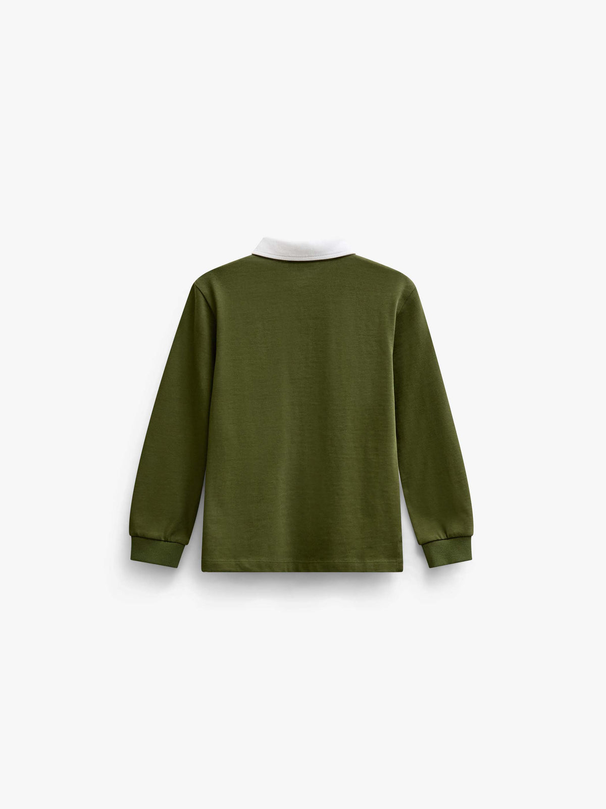 Jersey polo met lange mouwen Kids - Moss Green | 101691 Ruben