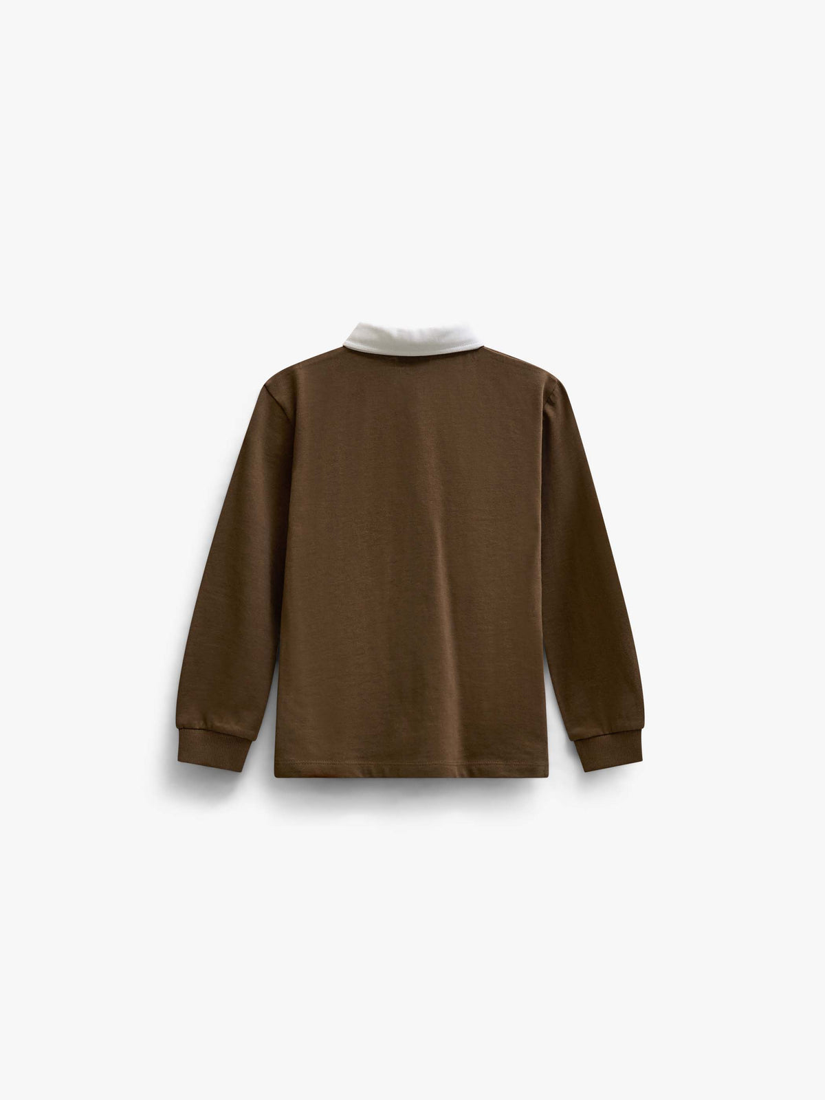 Jersey polo met lange mouwen Kids - Dark Brown | 101693 Ruben