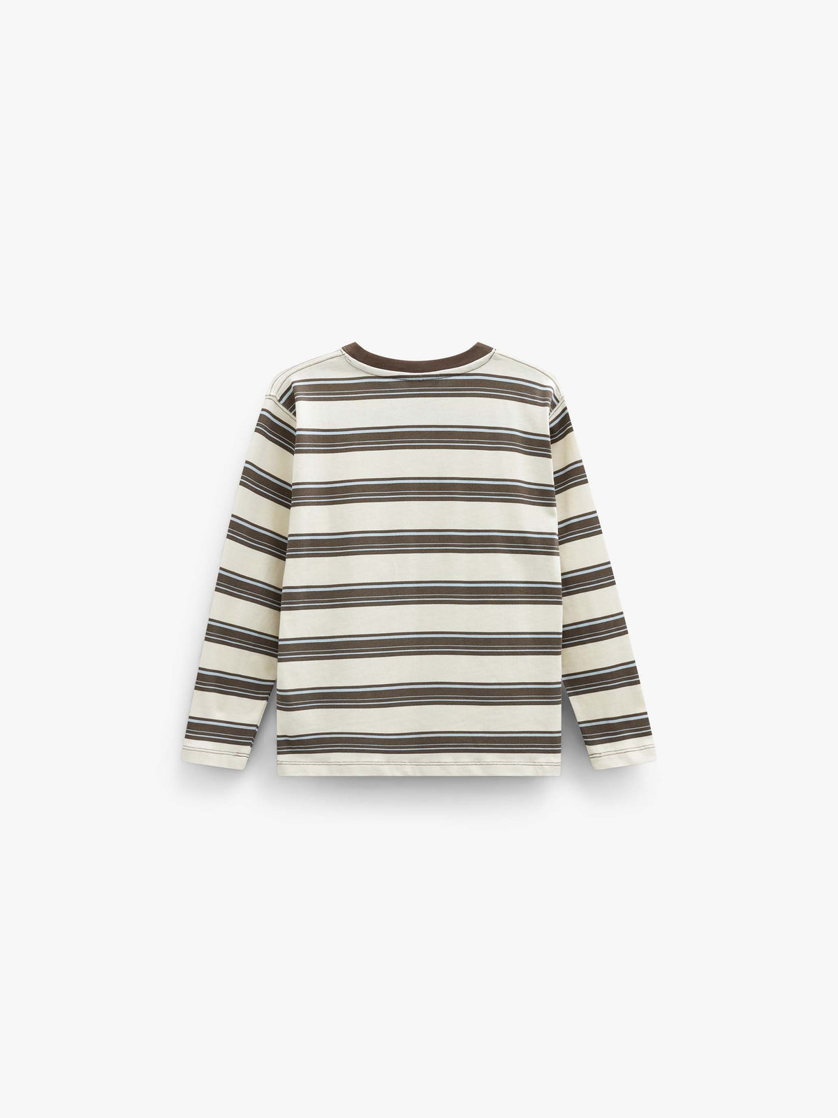 Gestreept langarmshirt Kids - Offwhite/Brown | 101701 Hugo