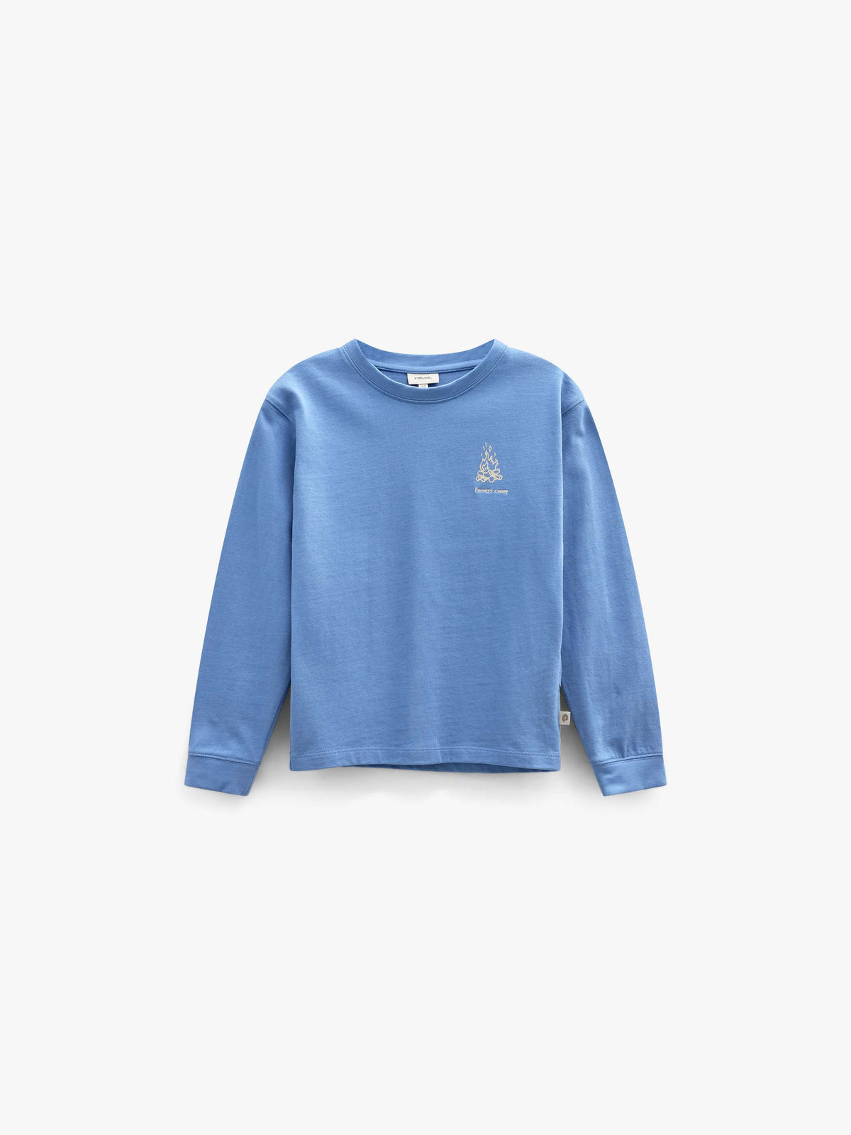 Langarmshirt met rugprint Kids - Dusty Blue | 101707 Weston