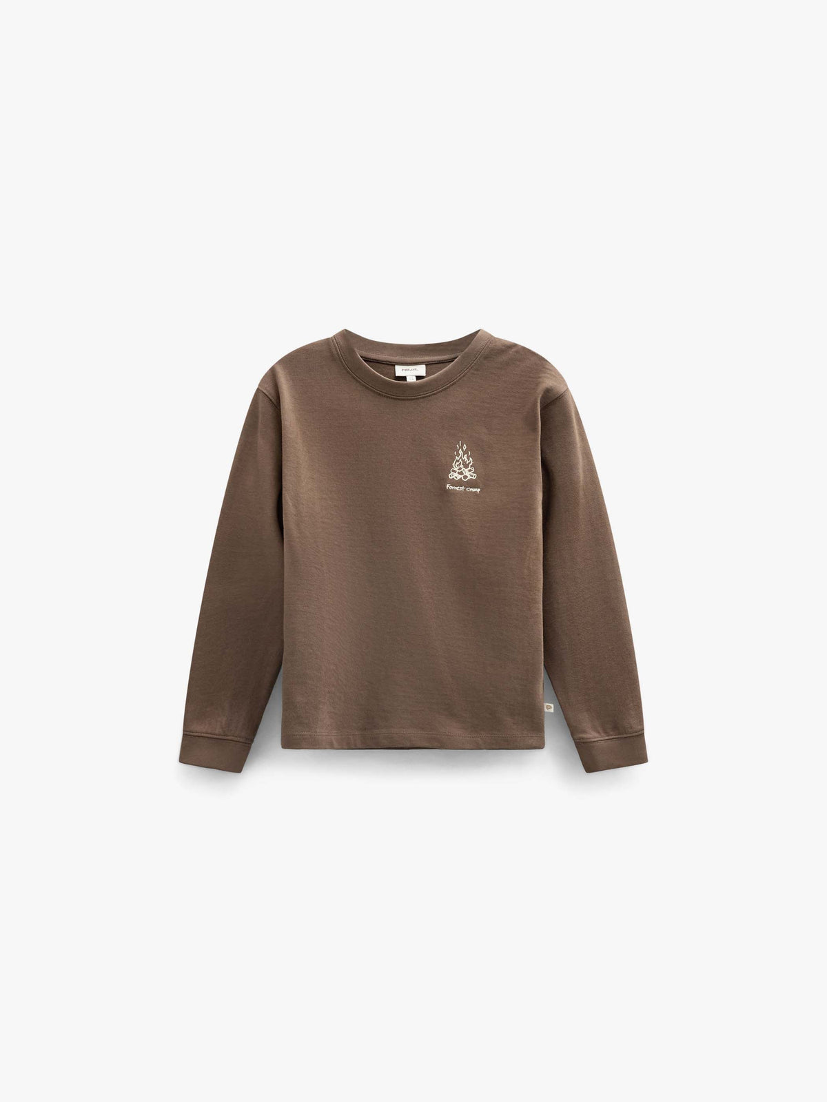 Langarmshirt met rugprint Tween - Brown | 101710 Weston