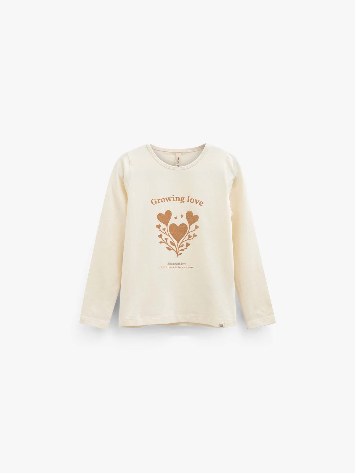 Langarmshirt met glitterprint Tween - Offwhite | 101712 Piper