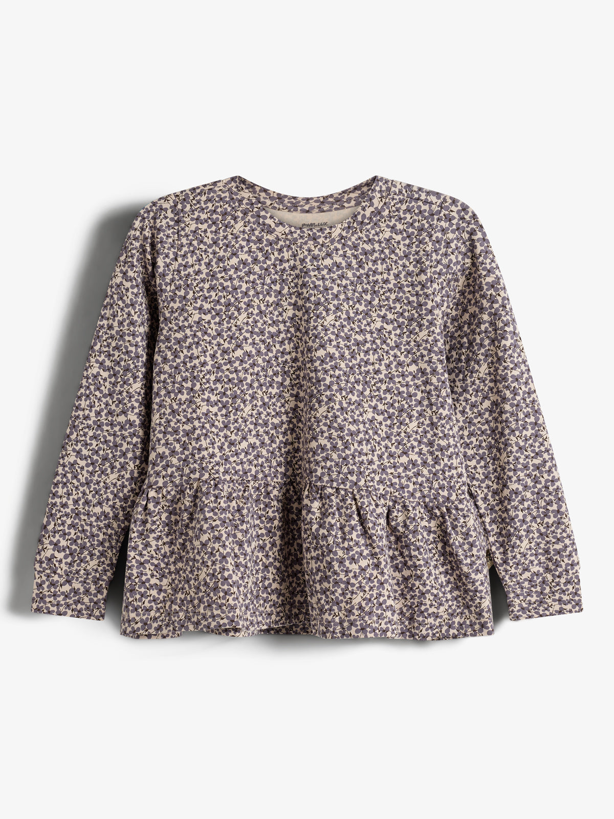 Jersey Peplum Blouse met Ditsy Print - Kids - Dusty Purple