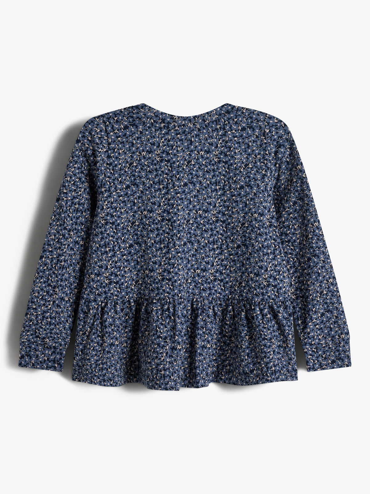 Jersey Peplum Blouse met Ditsy Print - Kids - Blue